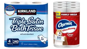 Kirkland bath tissue vs charmin price